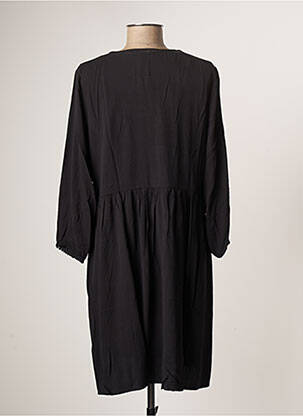 Robe mi-longue manches longues manches longues noir LPB femme