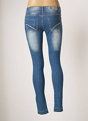 Jeans skinny stretch taille ajustable bleu BECKARO fille