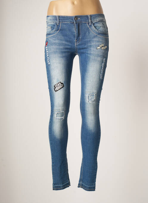 Jeans skinny bleu BECKARO pour fille