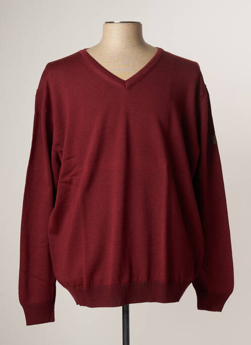 Pull rouge HAJO pour homme