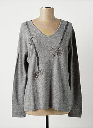 Pull gris ELLEMME pour femme