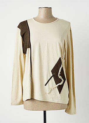 T-shirt beige JEAN DELFIN pour femme