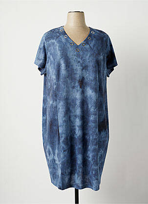 Robe mi-longue bleu TELMAIL pour femme