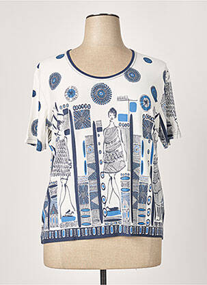 T-shirt bleu JEAN DELFIN pour femme