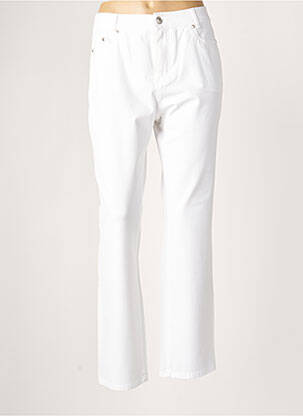 Pantalon droit blanc ANNA MONTANA pour femme