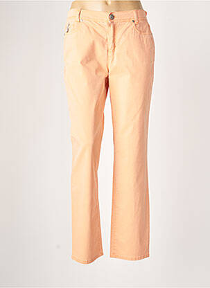 Pantalon droit orange ANNA MONTANA pour femme