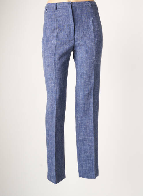 Pantalon droit bleu GUY DUBOUIS pour femme