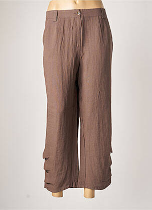 Pantalon 7/8 marron MERI & ESCA pour femme