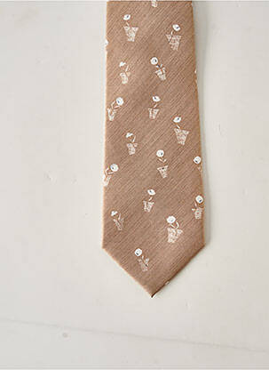 Cravate beige MAC-TY pour homme