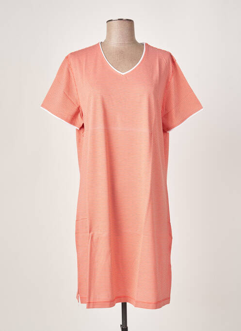 Chemise de nuit orange HAJO pour femme