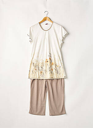 Pyjashort beige HAJO pour femme