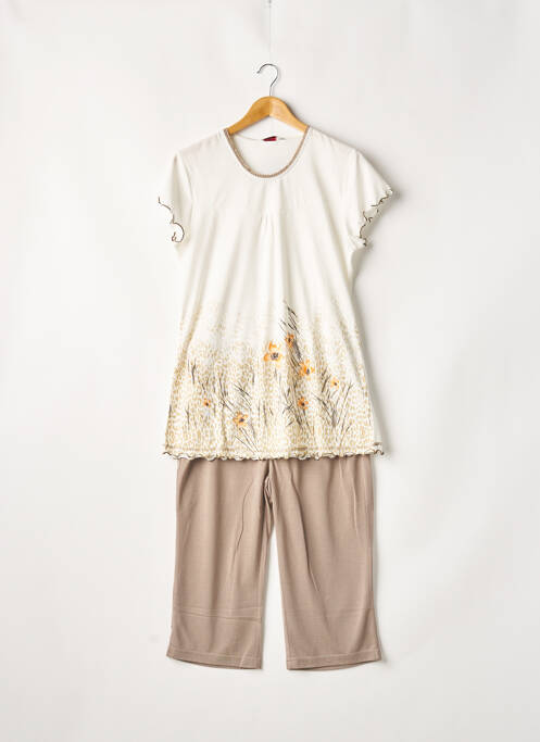 Pyjashort beige HAJO pour femme