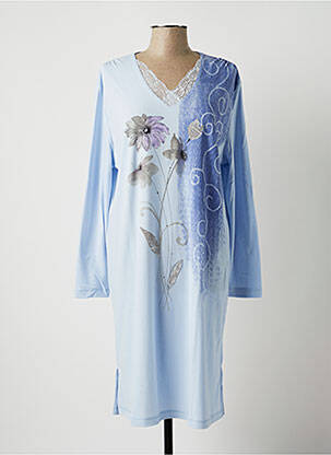 Chemise de nuit bleu HAJO pour femme