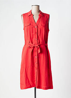 Robe mi-longue sans manche sans manche rouge DOLCEZZA femme