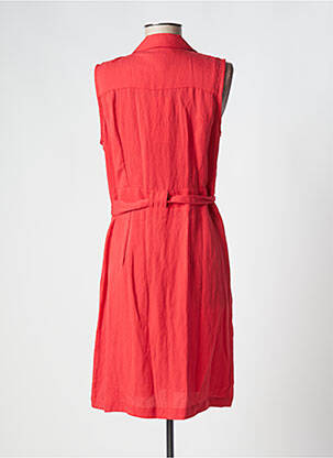 Robe mi-longue sans manche sans manche rouge DOLCEZZA femme