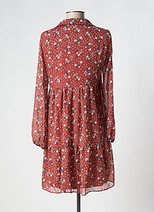 Robe courte coupe fluide manches longues marron MARGVERY femme