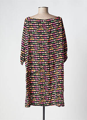 Robe courte manches courtes manches courtes noir YSABEL MORA femme