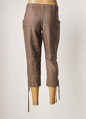 Pantacourt taille normale taille normale marron MALOKA femme