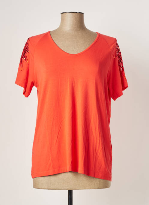 T-shirt orange FRED SABATIER pour femme