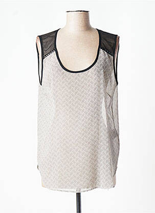 Top imprimé fantaisie sans manche vert KOCCA femme