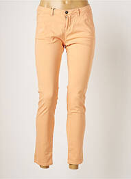Pantalon 7/8 stretch taille normale orange SCHOOL RAG femme