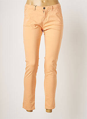 Pantalon 7/8 stretch taille normale orange SCHOOL RAG femme