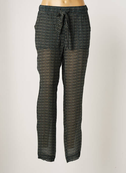 Pantalon droit taille haute taille haute noir NUE 1904 femme