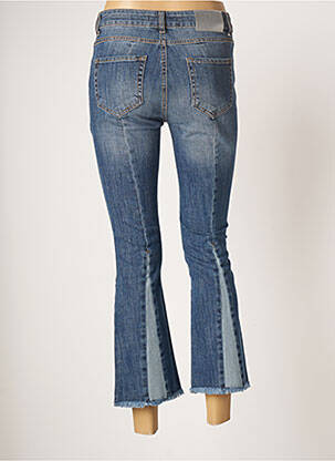 Jean coupe flare coupe droite évasée sur le bas taille haute bleu LAUREN VIDAL femme