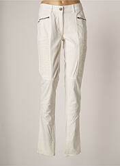 Pantalon slim blanc NÜ pour femme seconde vue