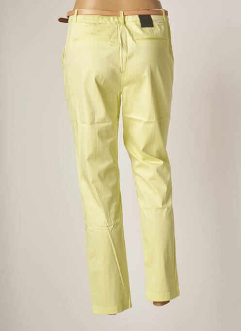 Pantalon chino fermeture zippée sous rabat boutonné taille normale vert SCOTCH & SODA femme