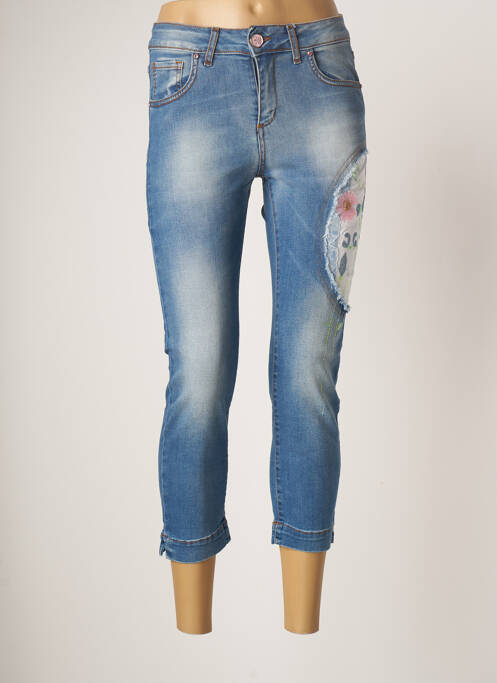 Jeans coupe slim bleu ELISA CAVALETTI pour femme