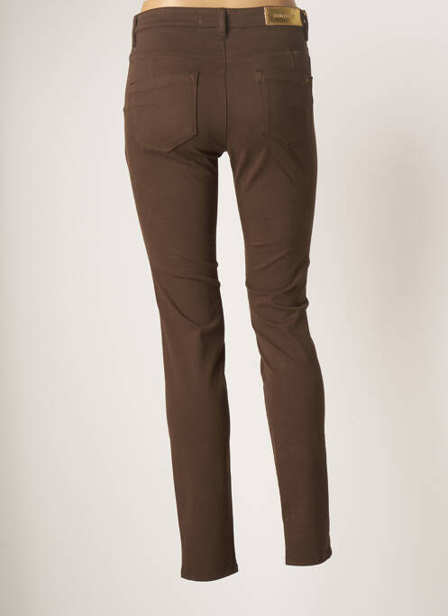 Pantalon slim marron COUTURIST pour femme