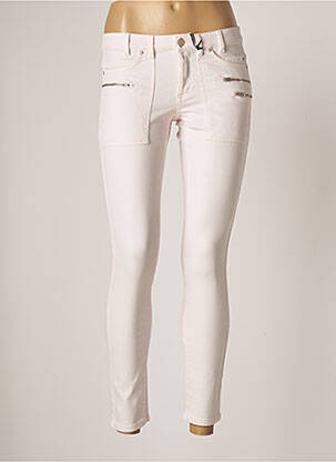 Jeans coupe slim slim taille basse rose IKKS femme