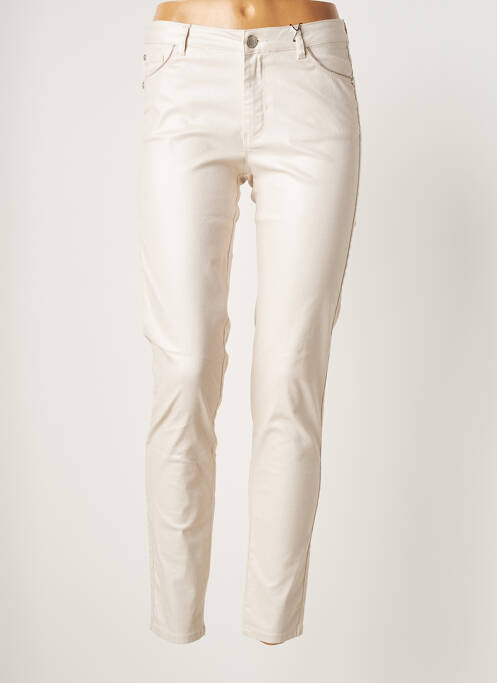 Pantalon slim beige EVA KAYAN pour femme