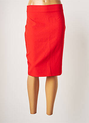 Jupe mi-longue taille normale rouge LA FÉE ATELIER BY LA FÉE MARABOUTÉE femme