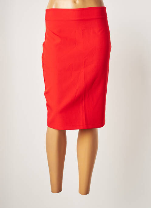 Jupe mi-longue taille normale rouge LA FÉE ATELIER BY LA FÉE MARABOUTÉE femme