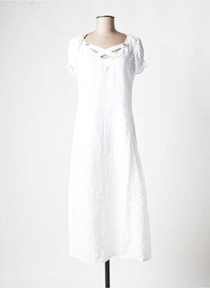 Robe longue blanc ELISA CAVALETTI pour femme