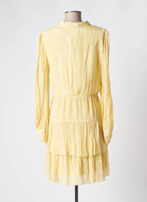 Robe mi-longue jaune LAUREN VIDAL pour femme