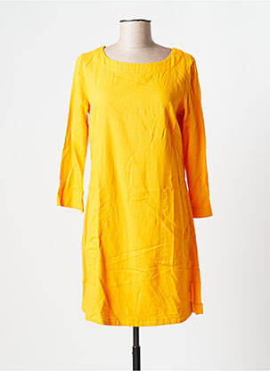 Robe courte fermeture zippée au dos manches longues orange COUTURIST femme