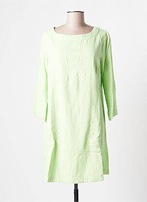 Robe courte fermeture zippée au dos manches longues vert COUTURIST femme