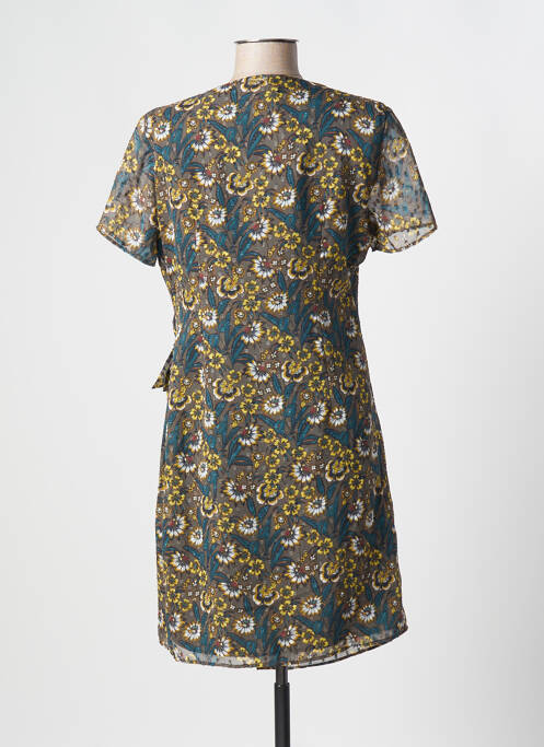 Robe courte vert ONE STEP pour femme