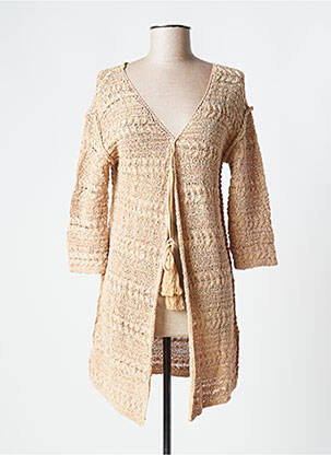 Gilet manches longues manches 3/4 beige CREAM femme