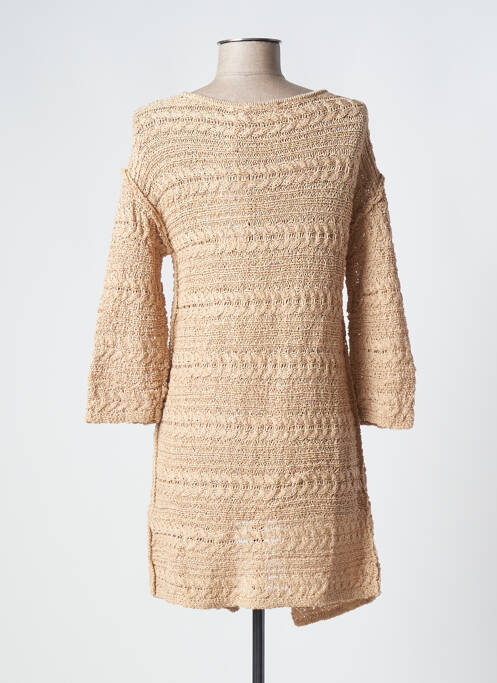 Gilet manches longues beige CREAM pour femme