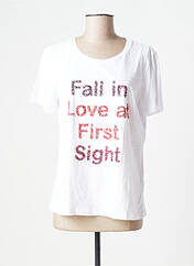 T-shirt blanc CREAM pour femme seconde vue