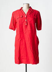 Robe courte rouge ONE STEP pour femme seconde vue