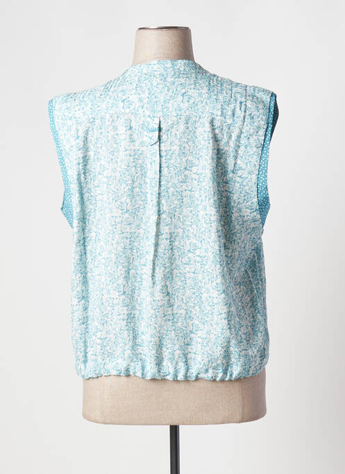 Top bleu EVA KAYAN pour femme