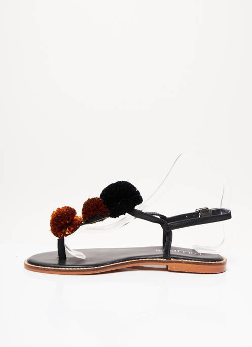 Tongs noir LOLIPOP pour femme