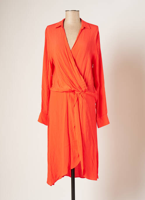 Robe mi-longue orange SUNCOO pour femme