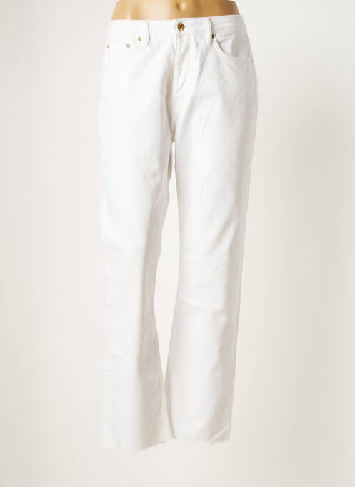 Jeans coupe droite blanc REIKO pour femme