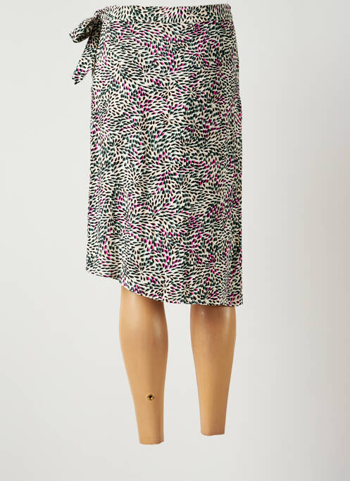 Jupe mi-longue beige SUNCOO pour femme